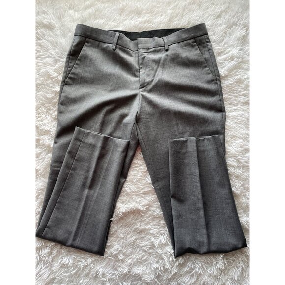 Express Men's Gray Wool Blend Vest & Pant Suit Set Size 32X32 - Picture 4 of 11